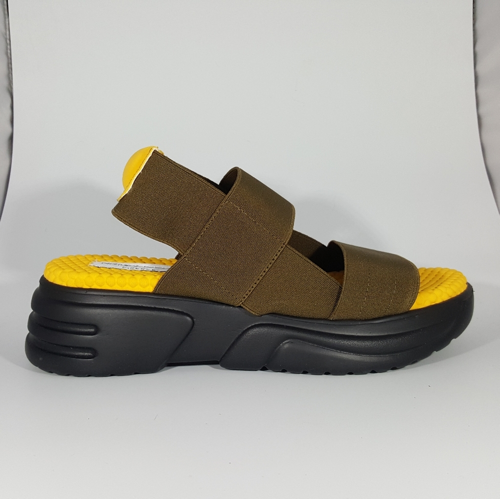 NR Rapisardi  2 Band Platform Sandal on Hiker Sole